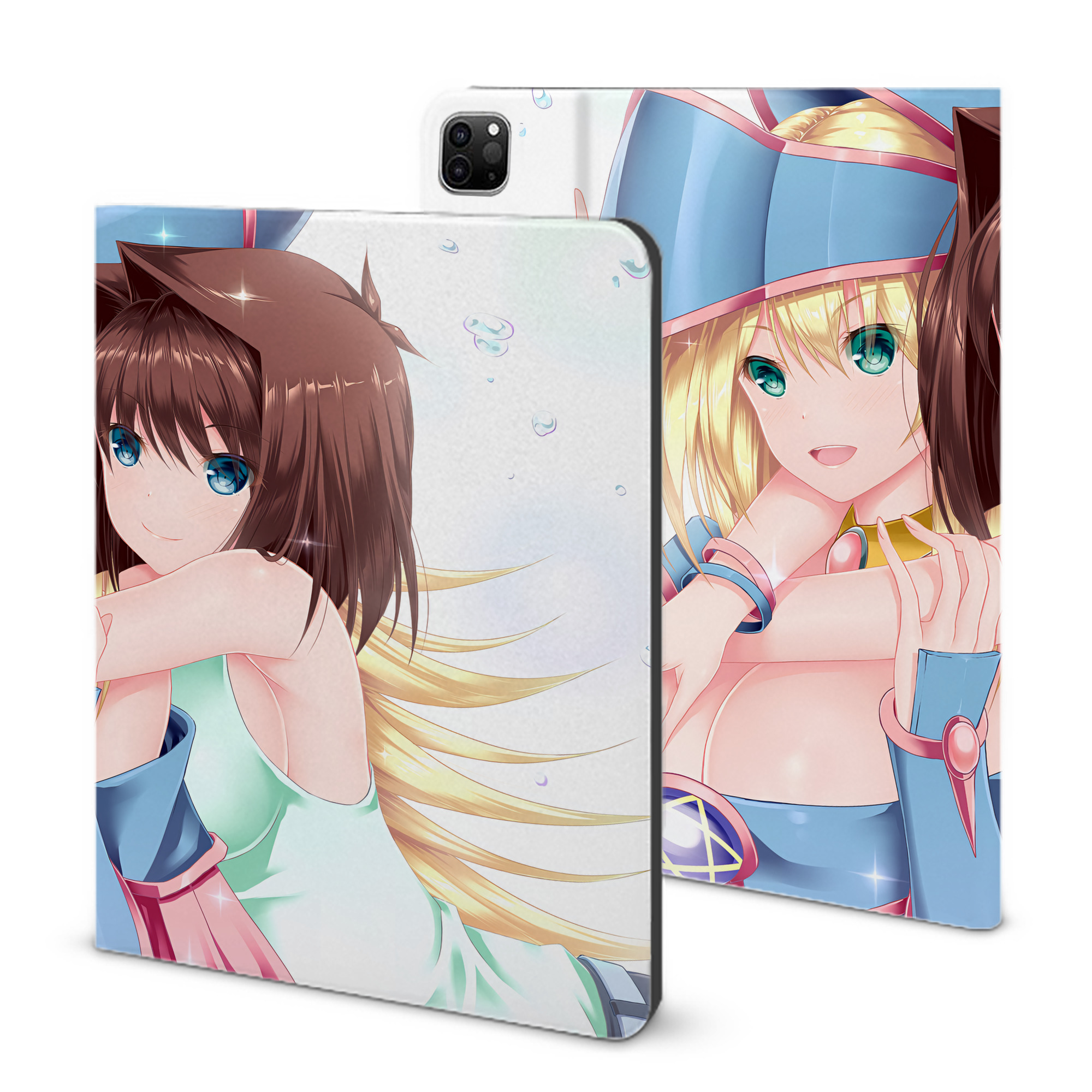 （画像用） 遊☆戯☆王 Yu-Gi-Oh! IPad ケース ブック型 PUレザー TPU 耐衝撃 軽量 薄型 ペン収納なし 全面保護 IPad 各モデル対応
